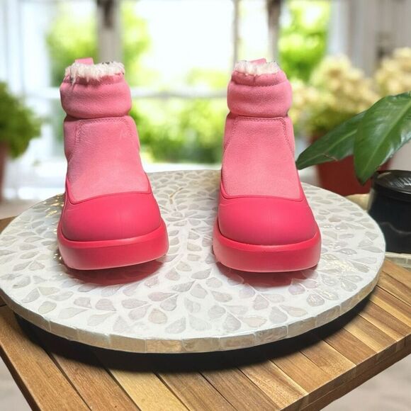 UGG Classic Mini Mod Winter Snow Waterproof Sherpa Lined Boot Sachet Pink Girls - Picture 4 of 12